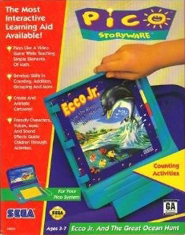 Ecco Jr and the Great Ocean Hunt box art for Sega Pico